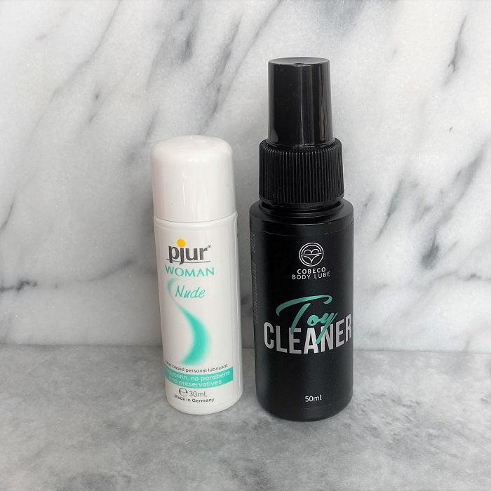 Setje Toy Cleaner en Glijmiddel Pjur Nude
