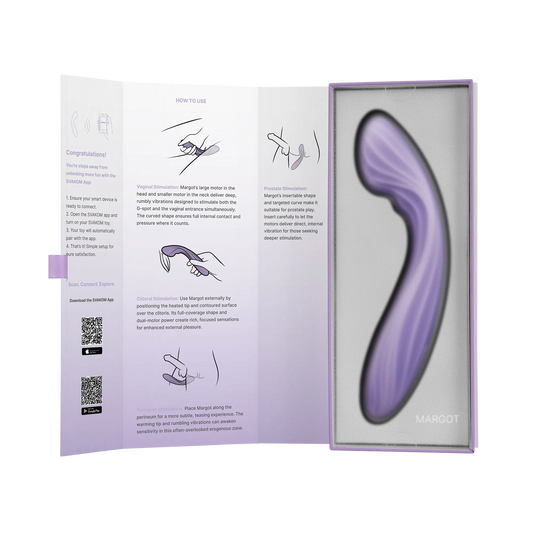 Svakom Margot vibrator detail van gebogen tip voor G-spot stimulatie