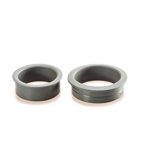 Twee grijze rubber afdichtringen in verschillende maten voor Vacurex Primus penispomp