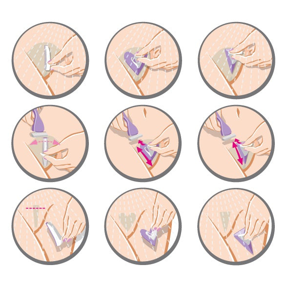 Close-up detail van flexibel materiaal en gladde afwerking van het hartvormige sjabloon