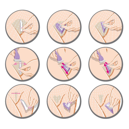 Close-up detail van flexibel materiaal en gladde afwerking van het hartvormige sjabloon