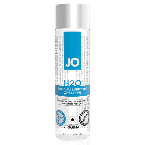 Transparant flesje JO H2O glijmiddel op waterbasis Original 120 ml