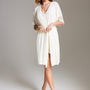 Peignoir van Vanilla in wit