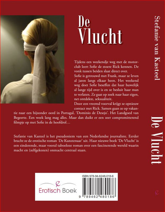 Erotische roman De Vlucht van Stefanie van Kasteel uitgegeven door De Paarse Keizerin op witte achtergrond