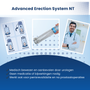 Infographic Advanced Erection System NT met gebruiksinstructies en voordelen