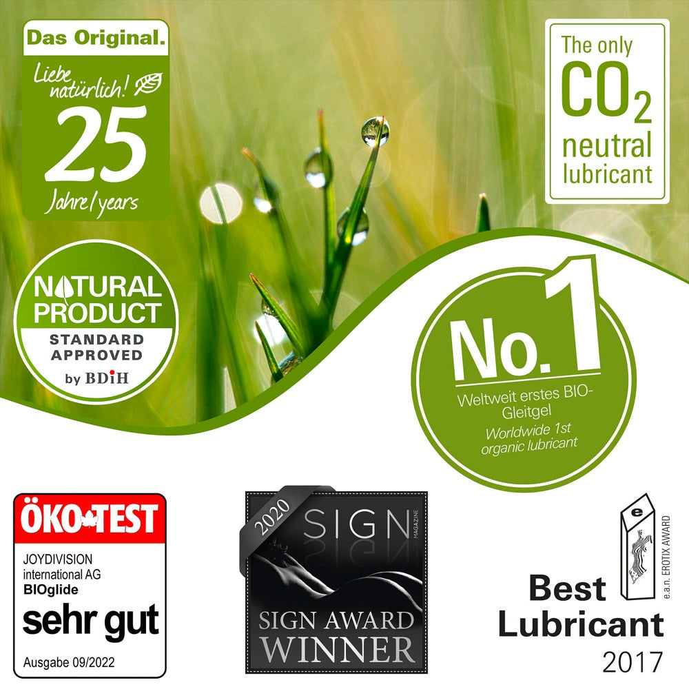 BIOglide meermaals bekroond met ÖKO-TEST sehr gut en Best Lubricant Award