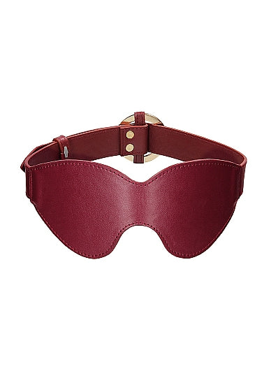 Oogmasker in stijlvol Burgundy lederlook