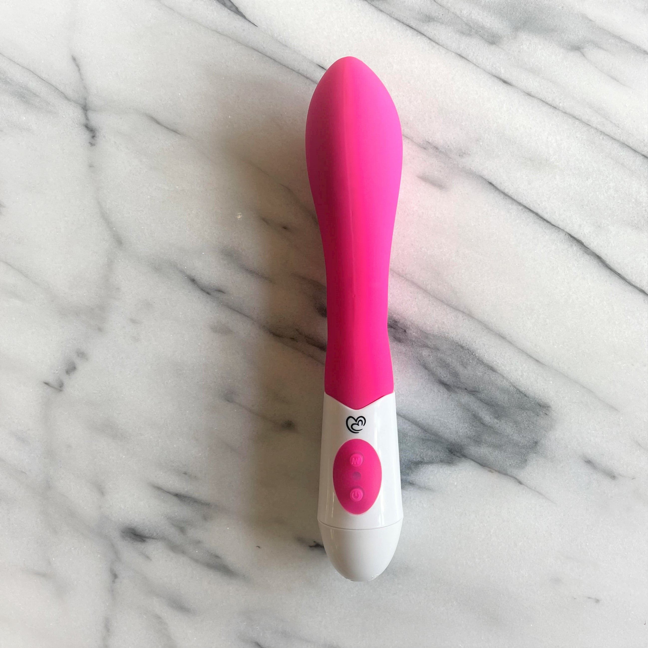 Blossom Vibe vibrator Easy Toys in roze siliconen met wit handvat, meerdere standen