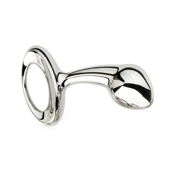 Pure Plug Njoy anale plug in maat S op witte achtergrond, ergonomisch ontwerp voor beginners