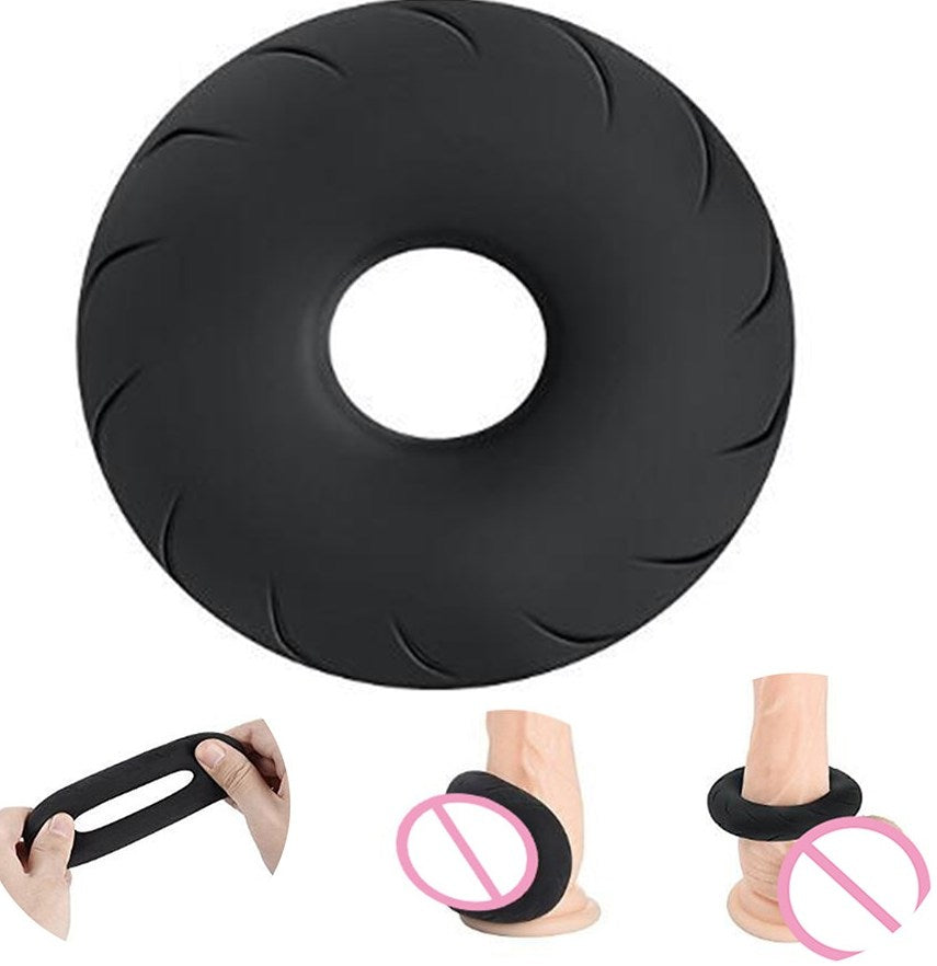 Discrete verpakking met transparante cockring en productinformatie van De Paarse Keizerin