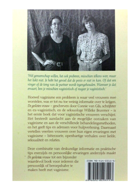 Boek De gesloten vrouw van De Paarse Keizerin over vaginisme op witte achtergrond