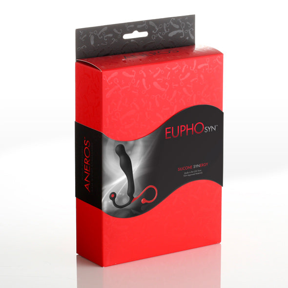 Rode Aneros Eupho Syn retailverpakking met productfoto en Silicone Synergy tekst
