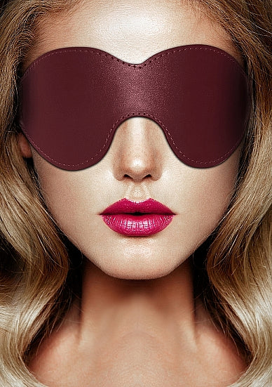 Oogmasker in stijlvol Burgundy lederlook
