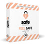 Feel Safe condooms Ultra Dun 36 stuks, witte doos met roze strepen, nieuw ontwerp.