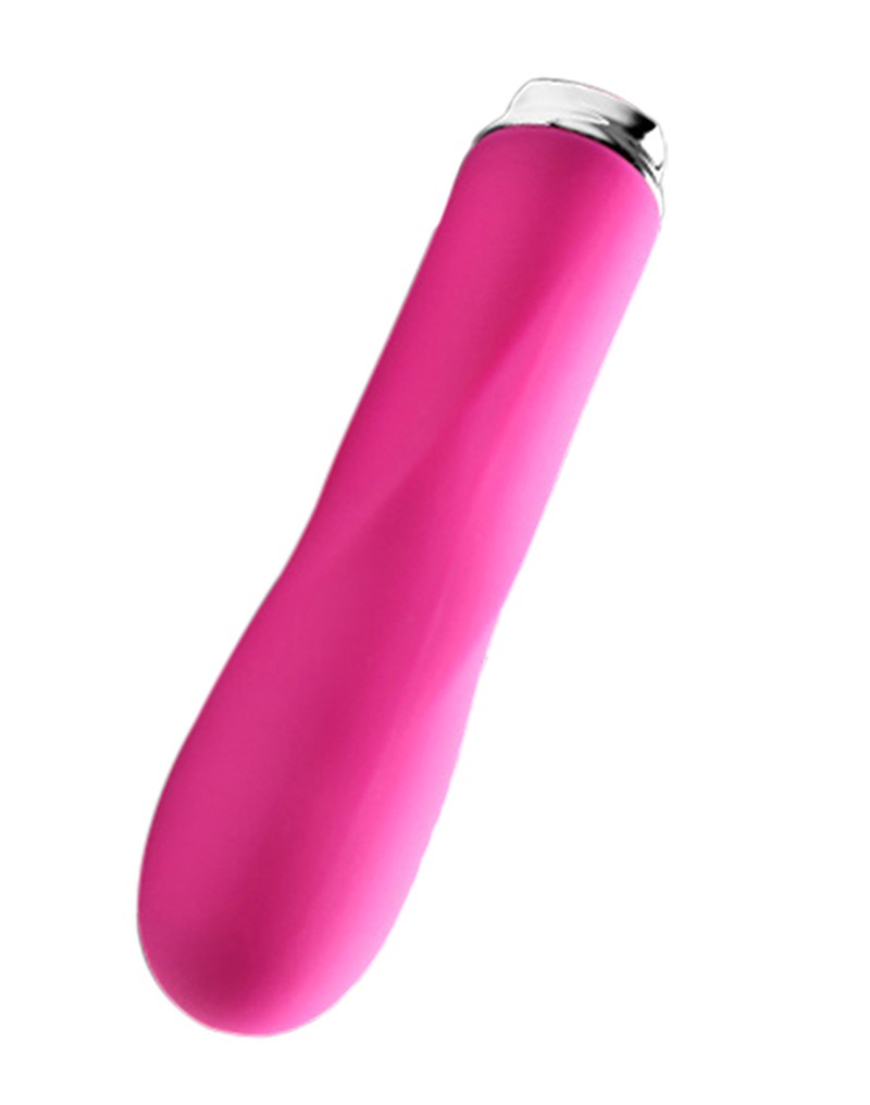 Bovenaanzicht van de elegante Foxy vibrator met zichtbare knoppen en vorm