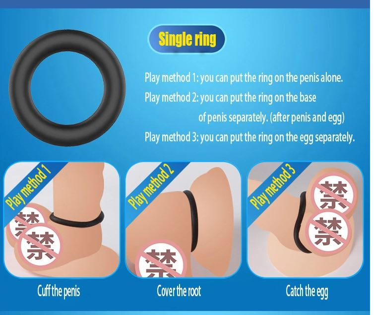 Driedelige Chinese Cockring Set