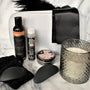 Sensuele geschenkset met massage-olie, glijmiddel, kaars, blinddoek, veertje en vibrators