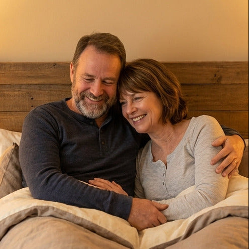 Illustratie bij artikel over seks latere leeftijd bij De Paarse Keizerin met tips en inspiratie