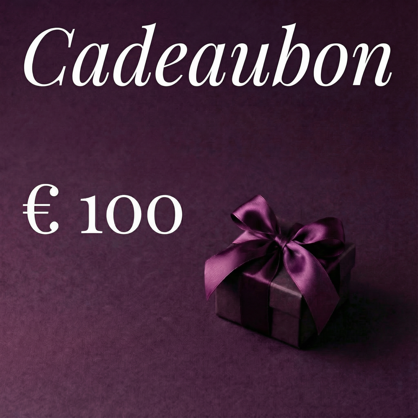 Verpakking van De Paarse Keizerin giftcard inclusief envelop voor discrete verzending