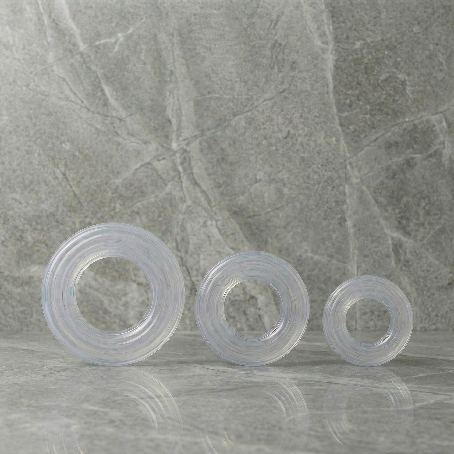 Detail van de cockring Basic maat S met zichtbare textuur en dikte