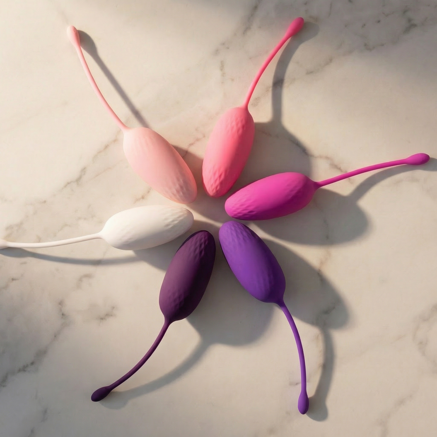 Verschillende maten kegelballen van Oba Moon set voor progressieve bekkenbodemtraining