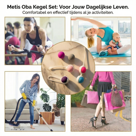 Complete verpakking van De Paarse Keizerin kegelset met discrete luxe presentatie