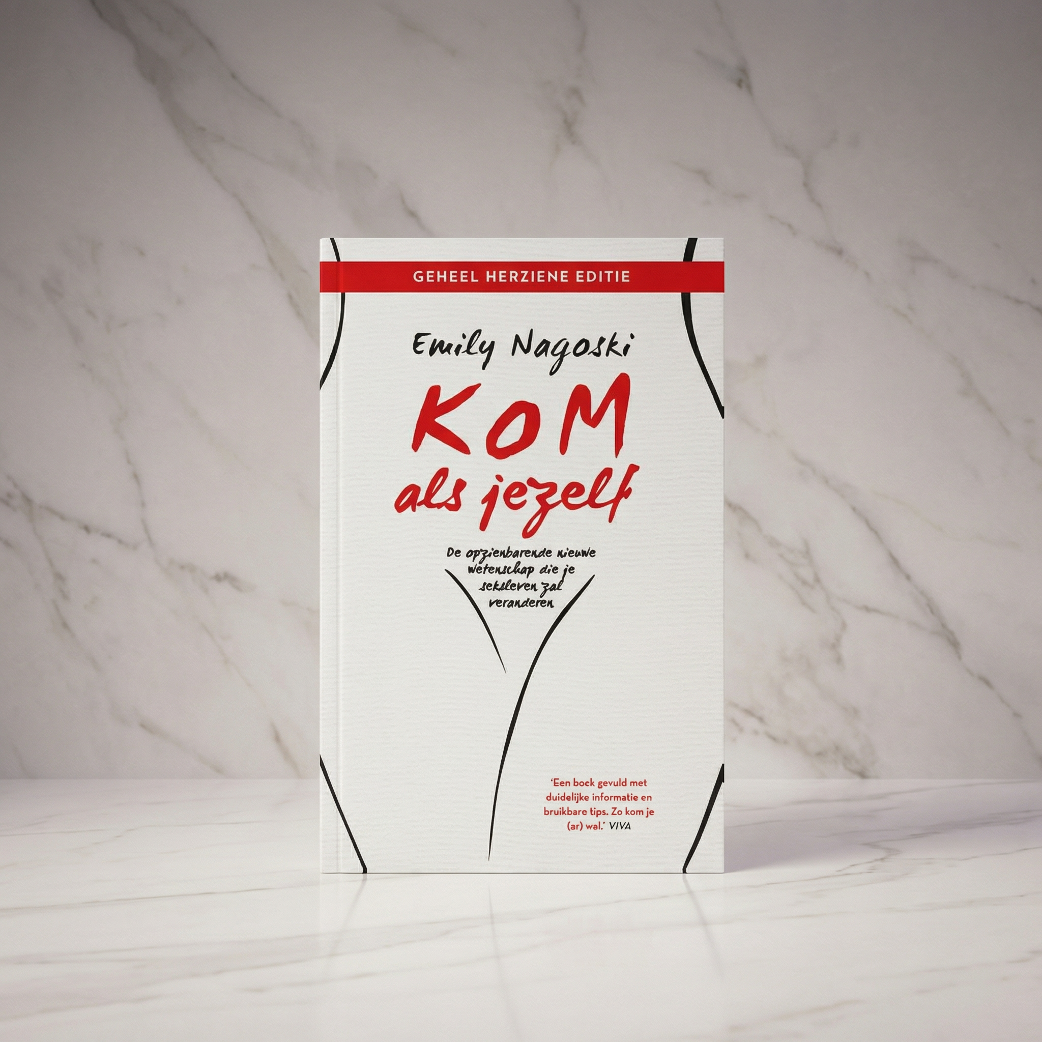 Boek 'Kom als jezelf - Bestseller herziene editie' van De Paarse Keizerin op witte achtergrond