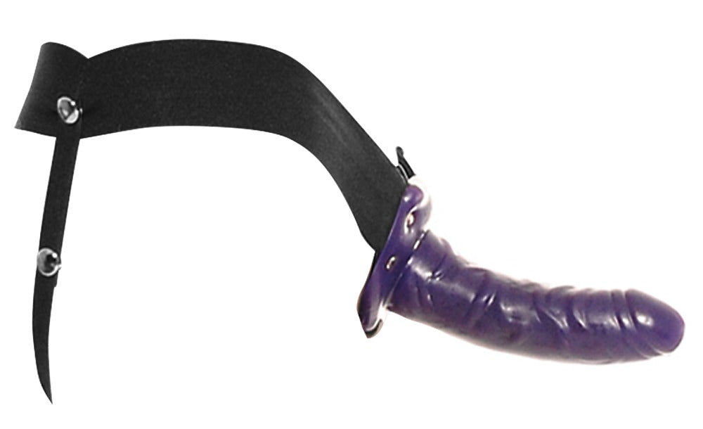 Stevige erectie ondersteunende strap-on 15-16 cm (S/M) Paars