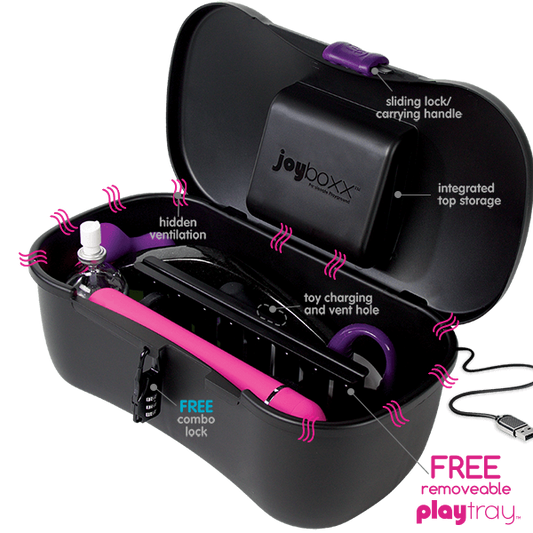 Detail van hoogwaardige afwerking en sluitmechanisme van De Paarse Keizerin opbergbox