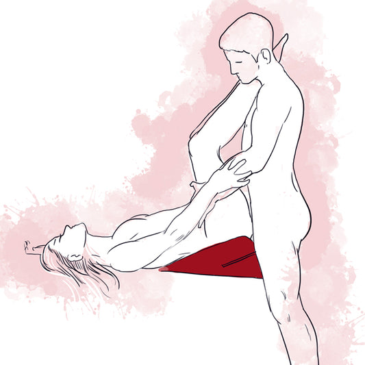 Liberator Jaz kussen op bed geplaatst demonstreert praktische toepassing voor comfort