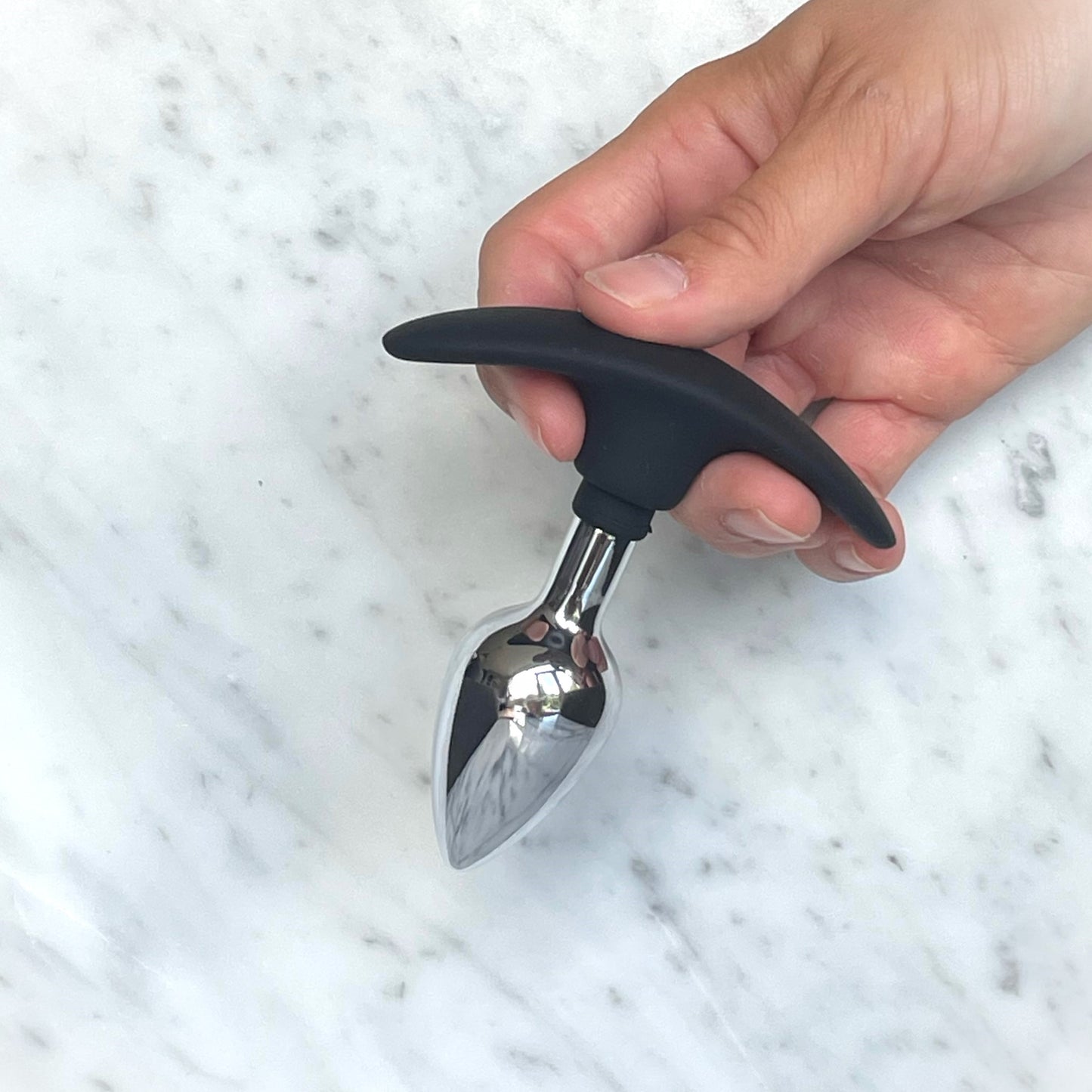 Mooie buttplug met comfortabele achterzijde (S)