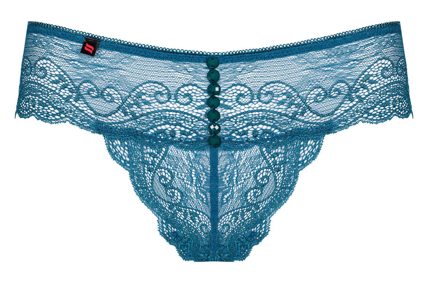 Close-up detail van hoogwaardige stof en afwerking van de body