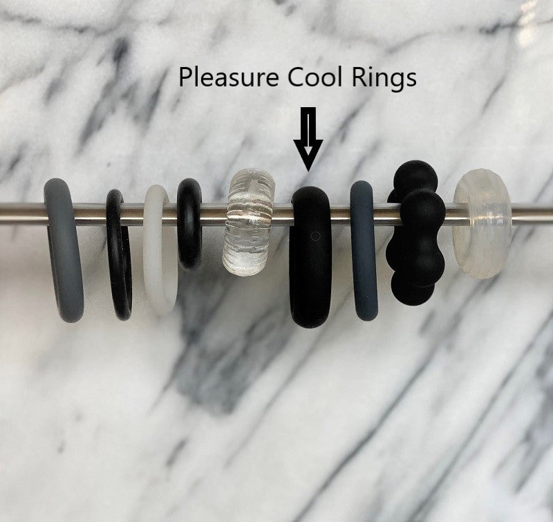 Close-up detail van het flexibele materiaal en oppervlaktestructuur van de cockringen