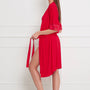 Elegante robe in passie rood
