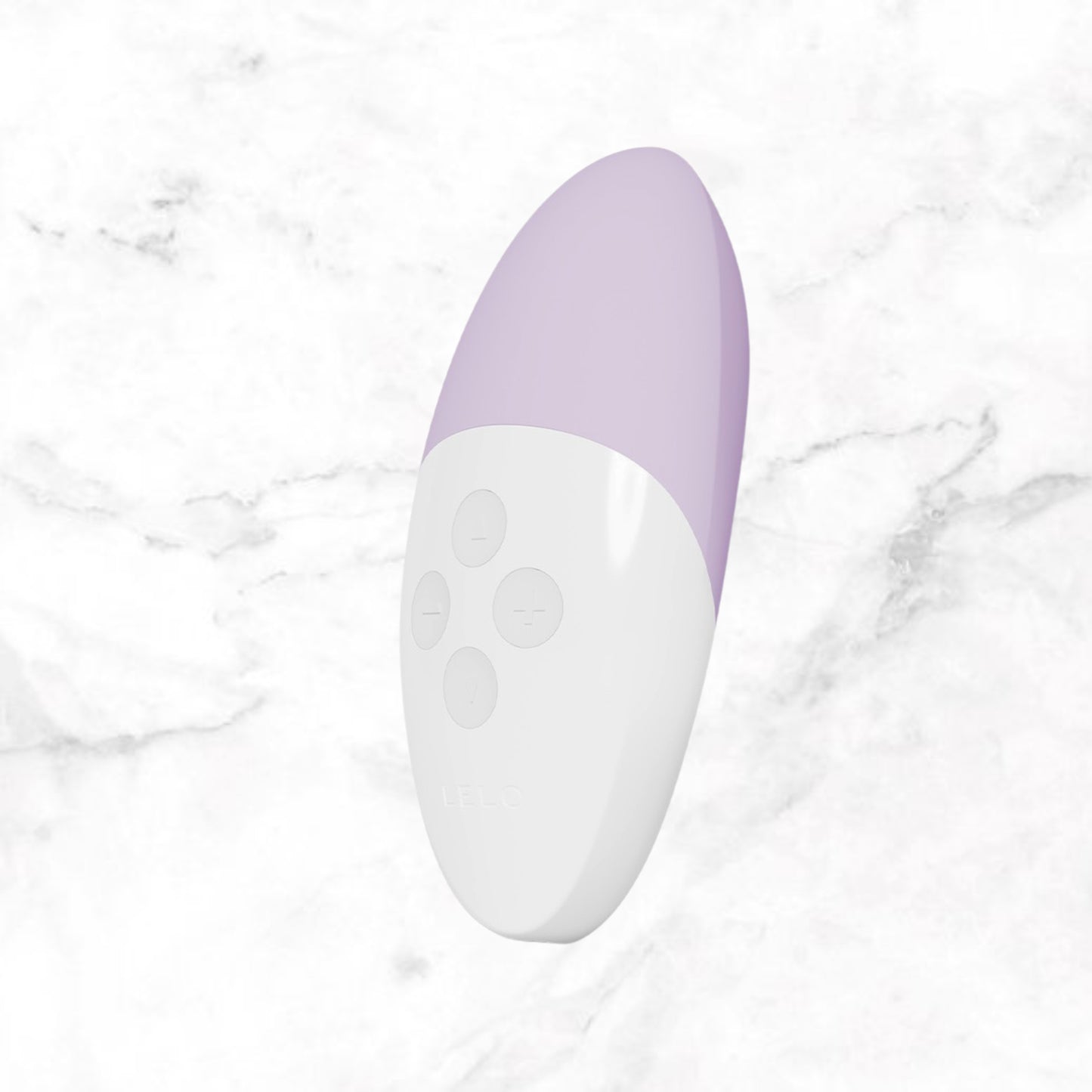 Siri 3 elegante muziek stimulator van De Paarse Keizerin in paarse kleur op neutrale achtergrond