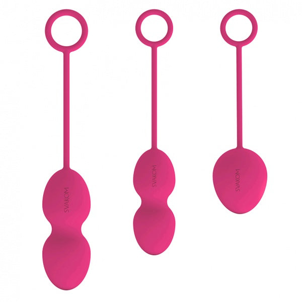 Elegante Nova Kegelset voor bekkenbodemspiertraining getoond in stijlvolle wellness setting met natuurlijke belichting