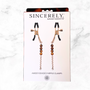 Verpakking Sincerely Sportsheets Amber Beaded Nipple Clamps met productafbeelding