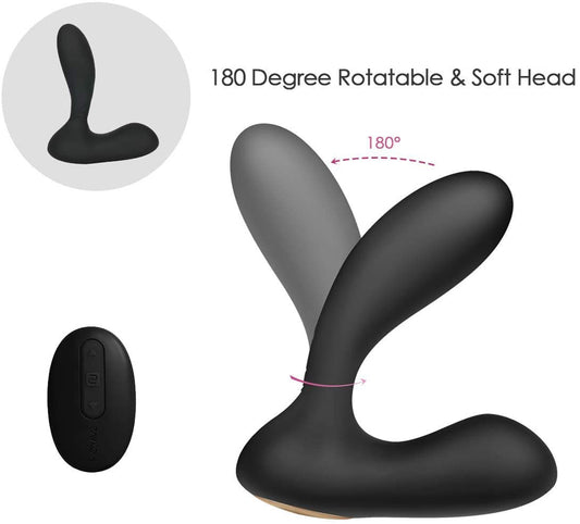 Svakom Vick prostaatmassager zwart met 180° draaibare kop en draadloze afstandsbediening