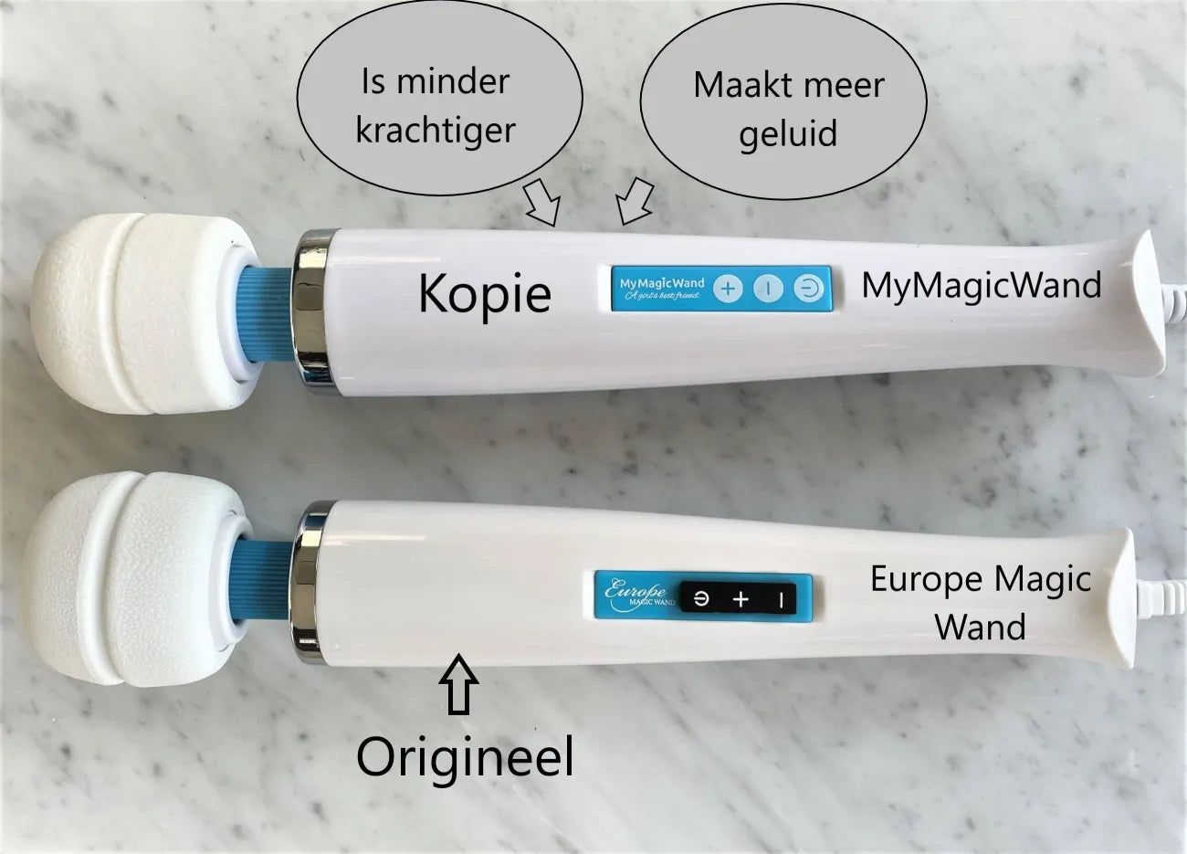 Productfoto bij keuzehulp over de beste wand massagers bij De Paarse Keizerin voor eerlijk advies en vergelijking
