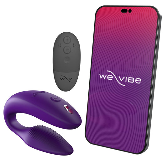 We-Vibe Sync 2 roze intimate koppeltoy zijaanzicht met ergonomische vorm