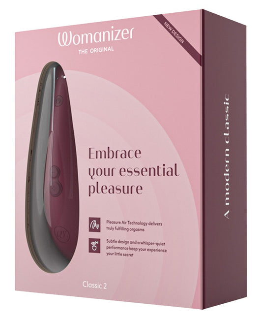 Detail van Womanizer Classic 2 stimulatiekop en zwarte siliconen materiaalafwerking